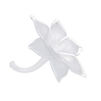 Dekoblume Natela - Weiß, Basics, Glas (20/17,5cm) - Luca Bessoni