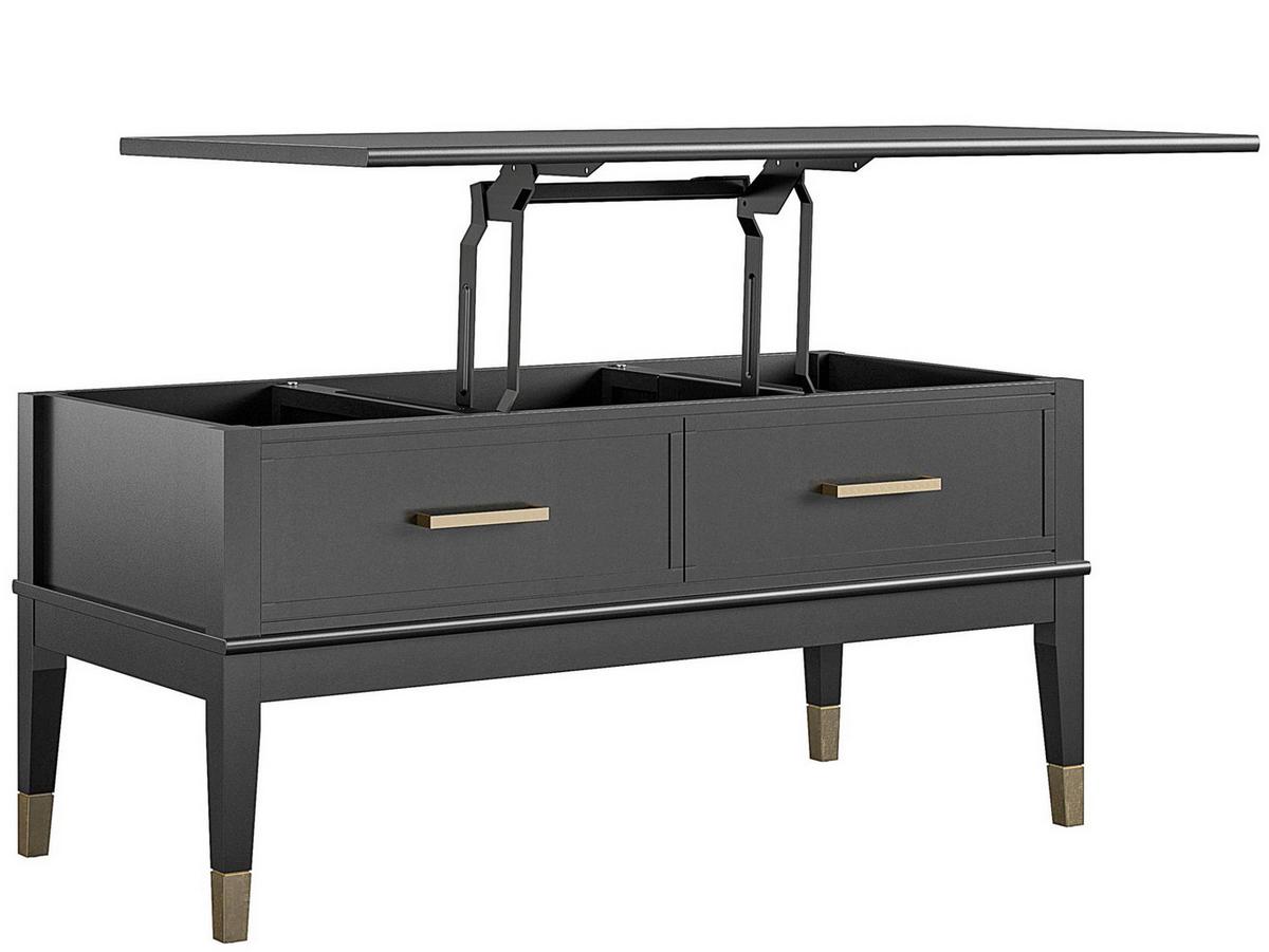 Couchtisch Westerleigh Schwarz B: 106 cm - Schwarz, Design, Holzwerkstoff/Metall (106/52/51cm) - MID.YOU