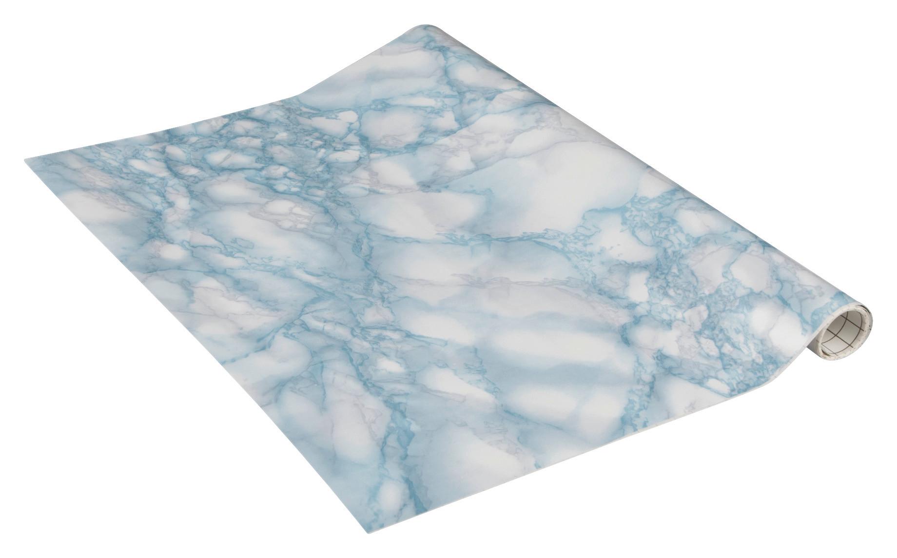 KLEBEFOLIE KF GL CARRARA GREYBLUE 45CMX2M - Blau/Grau, Basics, Kunststoff (45/200cm)