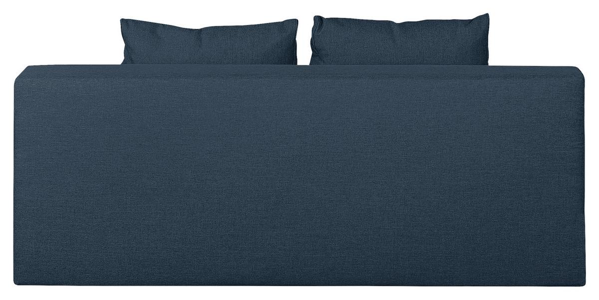 Schlafsofa Dingo, Dunkelblau B: 202 cm - Dunkelbraun/Dunkelblau, Design, Textil (202/85/110cm) - MID.YOU