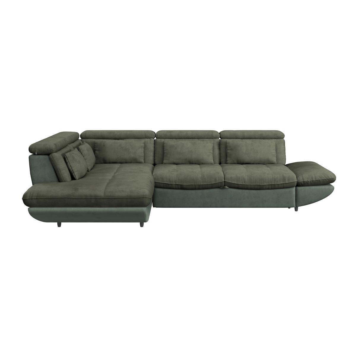SEDACÍ SOUPRAVA PARK - černá/světle zelená, Moderní, textil/plast (233/311cm) - Luca Bessoni