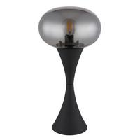 Tischleuchte 21027s - Schwarz/Grau, Design, Glas/Kunststoff (18/36,9cm) - Globo