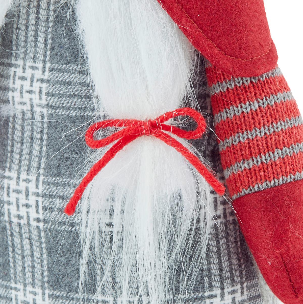 Wichtelfigur Textil/ Kunststoff H: 56-68 Cm - Rot/Weiß, Basics, Kunststoff/Textil (18/56-70/11,5cm) - Luca Bessoni