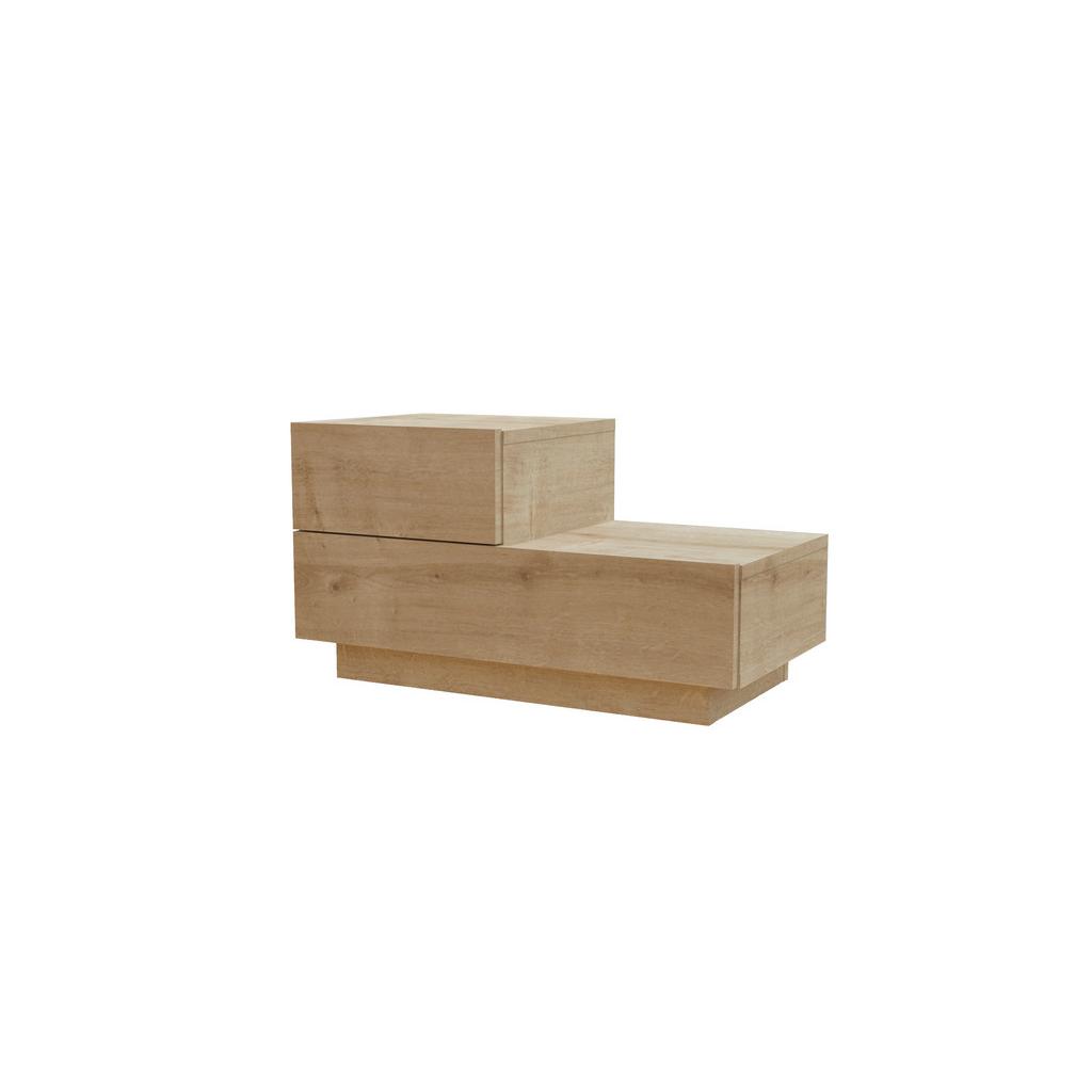 Nachttisch Kayra Eichefarben B: 70cm