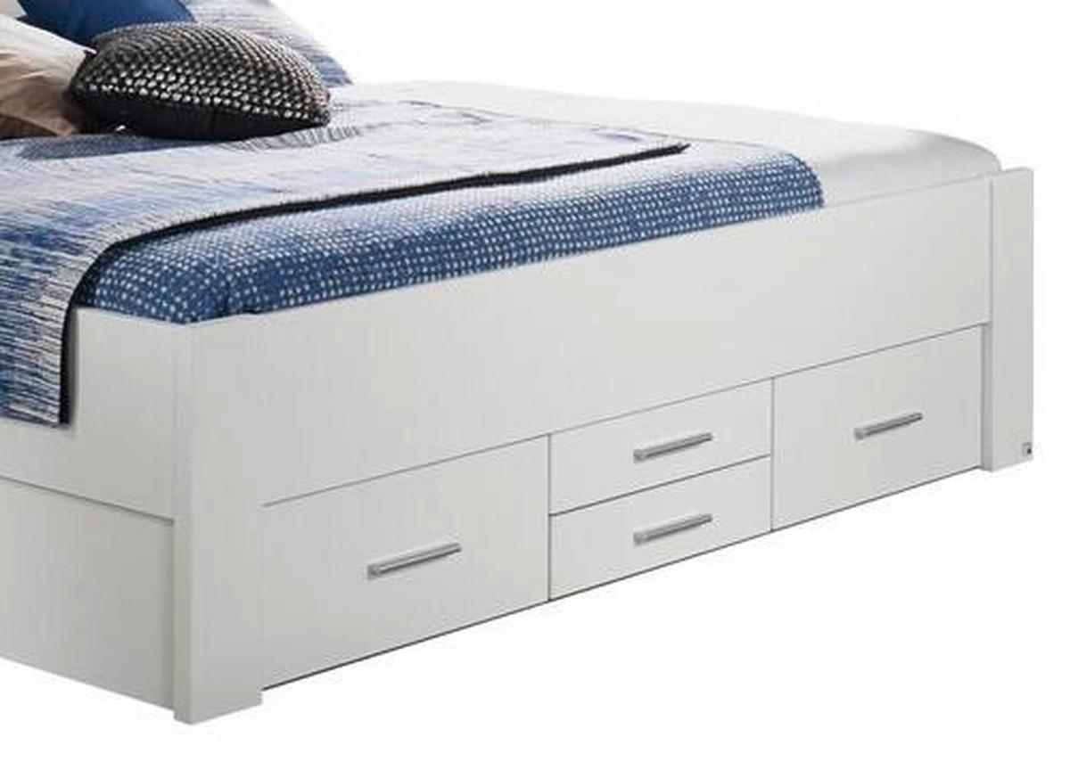 Stauraumbett 180x200 Isotta, Weiß - Weiß, KONVENTIONELL, Holzwerkstoff (180/200cm) - Rauch Möbel