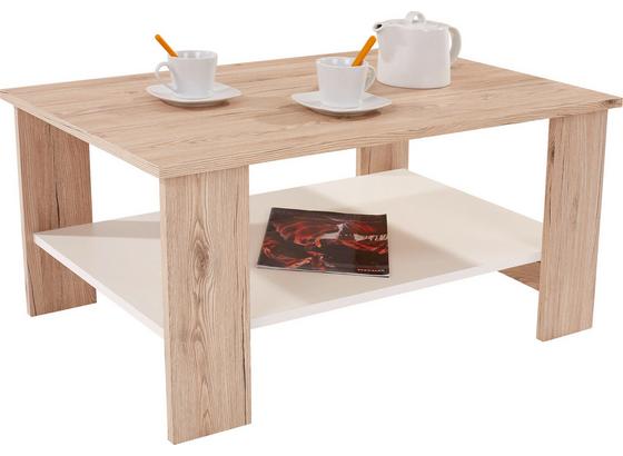 Konferenčný Stolík Paolo - farby dubu/biela, Moderný, kompozitné drevo (90/41/55cm) Konferenčný Stolík Paolo - farby dubu/biela, Moderný, kompozitné drevo (90/41/55cm)