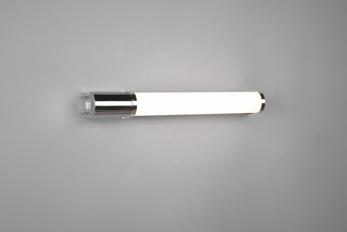 Led-wandleuchte Piera Ip44 1-Flammig Mit Schalter - Chromfarben, Basics, Kunststoff (41,5/7/5,5cm) - Trio Leuchten