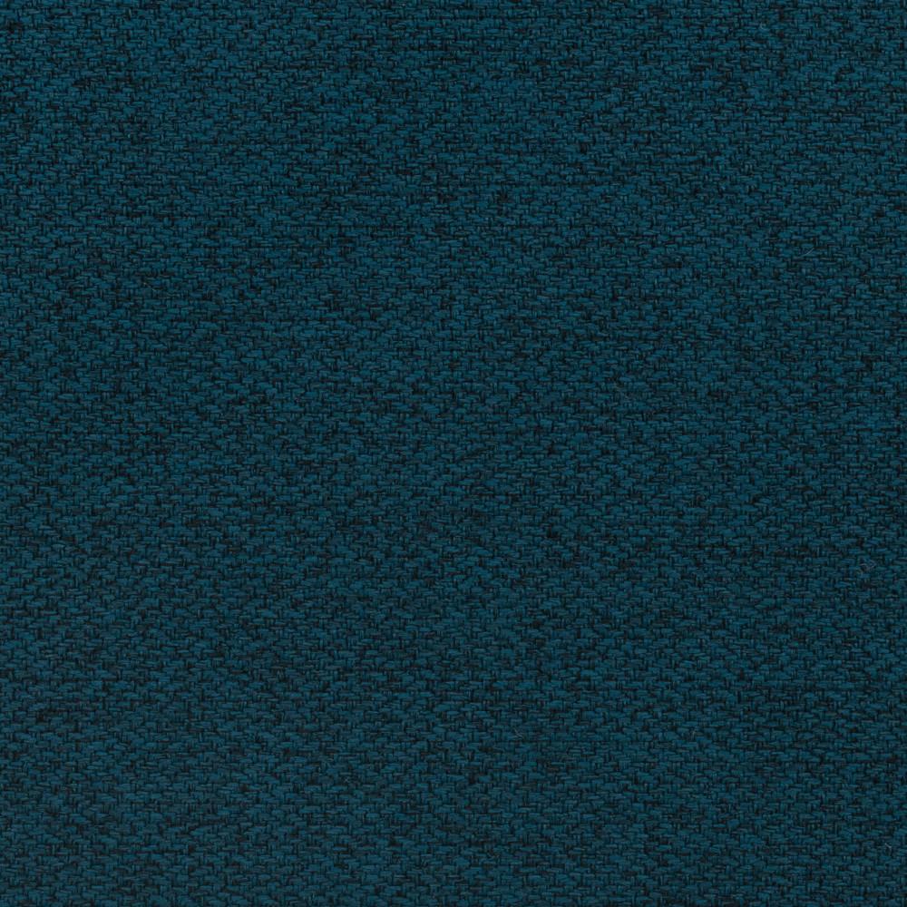 Polsterhocker Sarafina Dunkelblau Webstoff H: 40 Cm - Schwarz/Dunkelblau, KONVENTIONELL, Textil (61/40/61cm) - MID.YOU
