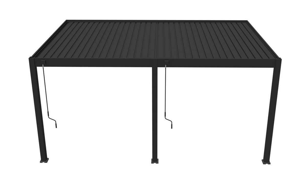 Pavillon Deluxe 530x360cm Wetterfest, Gartenpavillon - Anthrazit, Basics, Metall (530/255/360cm) - WEIDE
