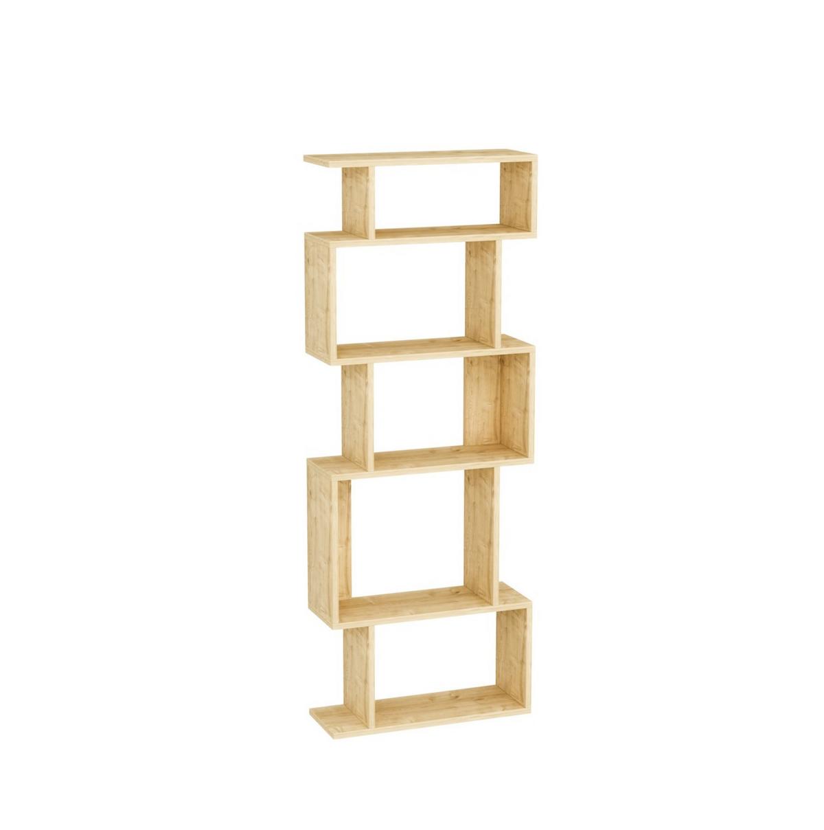 Regal Eros Standregal - Eichefarben, Design, Holzwerkstoff (60/160/22cm) - Livetastic