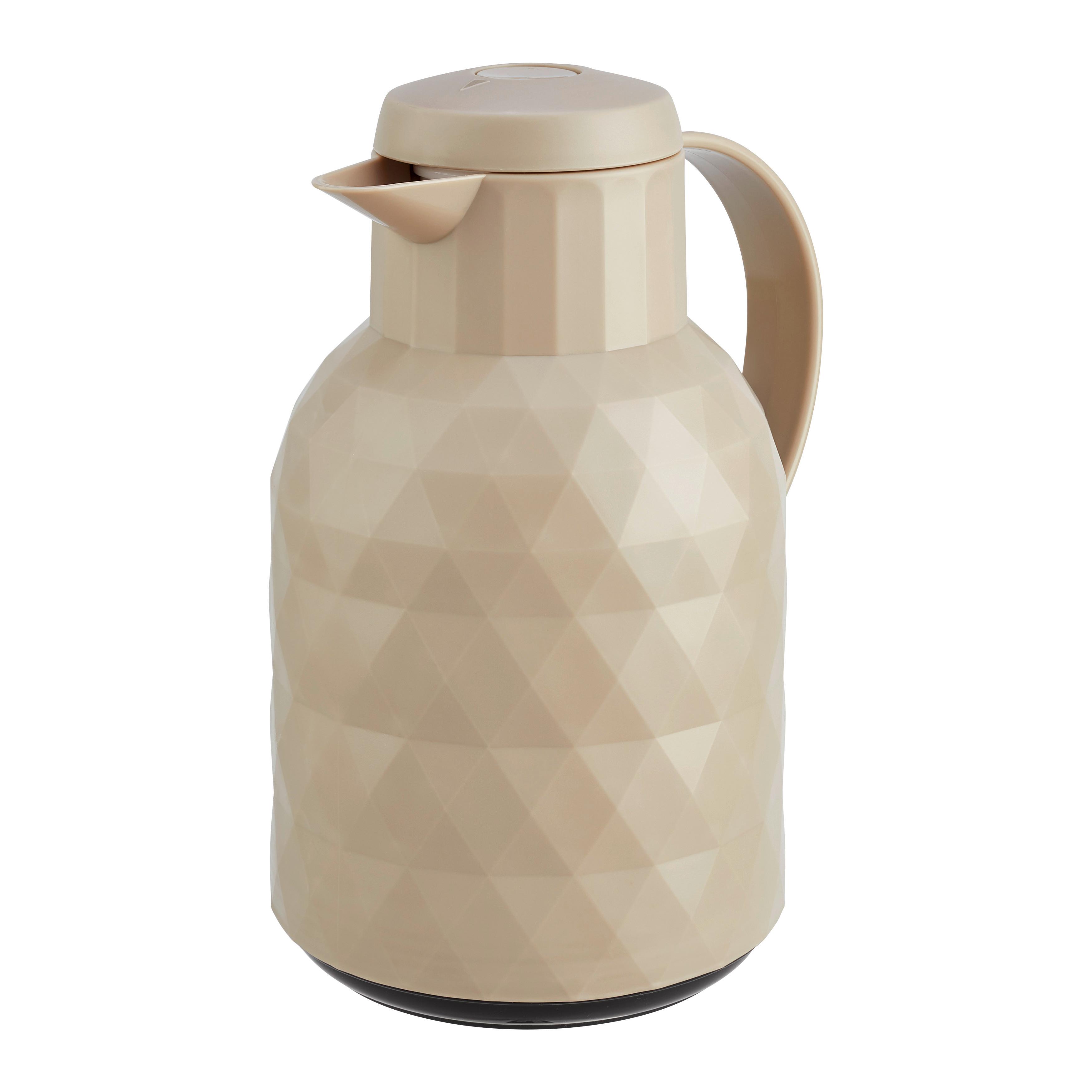 Termokonvice 1L - béžová, Moderní, plast/sklo (12/24,5cm) - Mömax