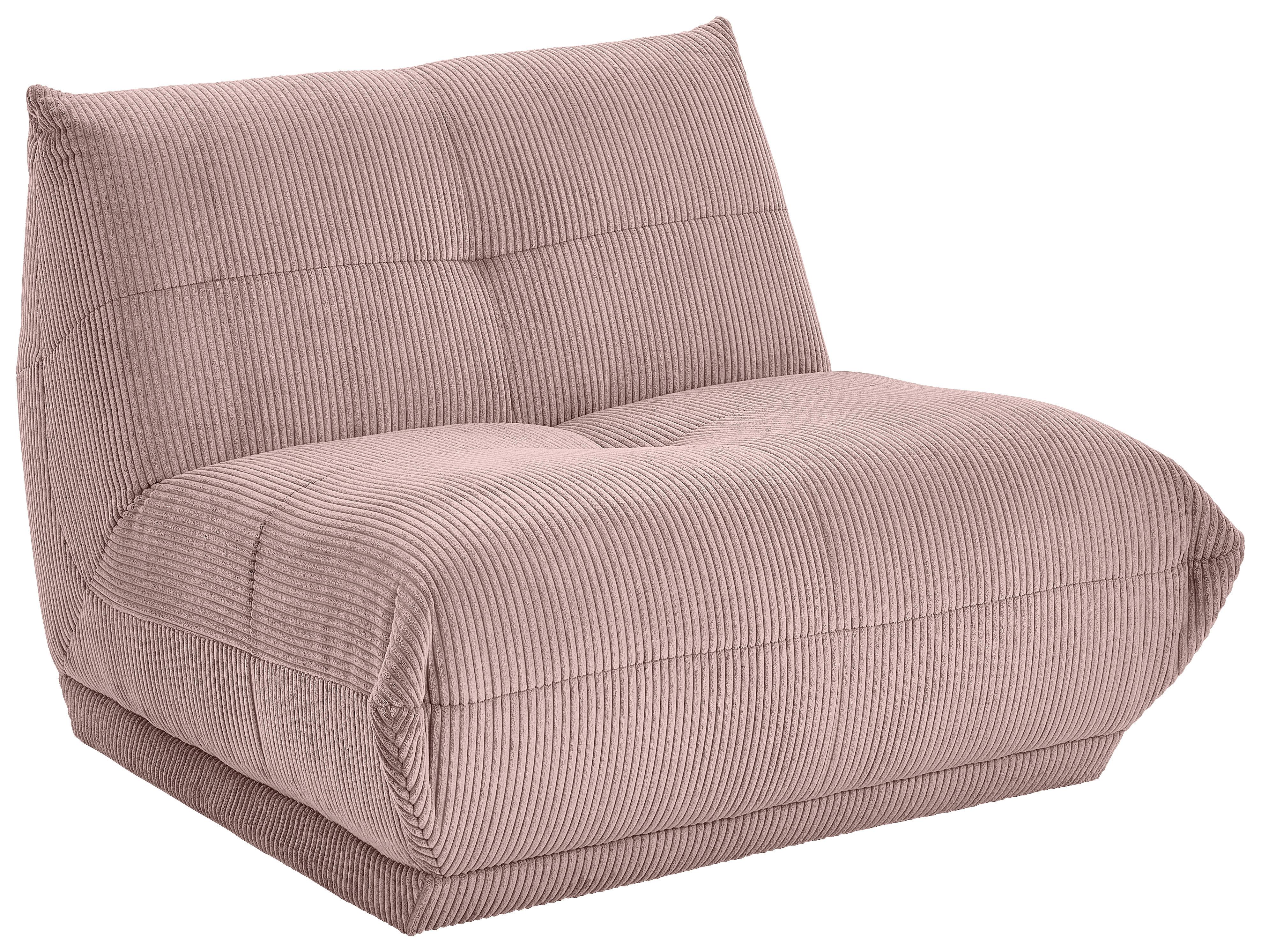 Sofaelement Giselle 1,5 Chair Modul Altrosa B: 105 Cm - Altrosa, Trend, Textil (105/80/112cm) - Livetastic