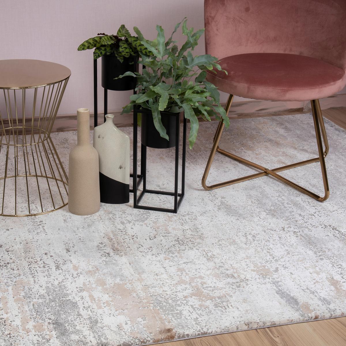 Webteppich Taupe My Jewel Of Obsession 200x290 cm - Taupe, KONVENTIONELL, Textil (200/290cm) - Obsession