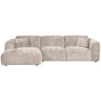 ECKSOFA Cloud Naturfarben S: 165x280cm - Schwarz/Naturfarben, Design, Textil (165/280cm) - Livetastic