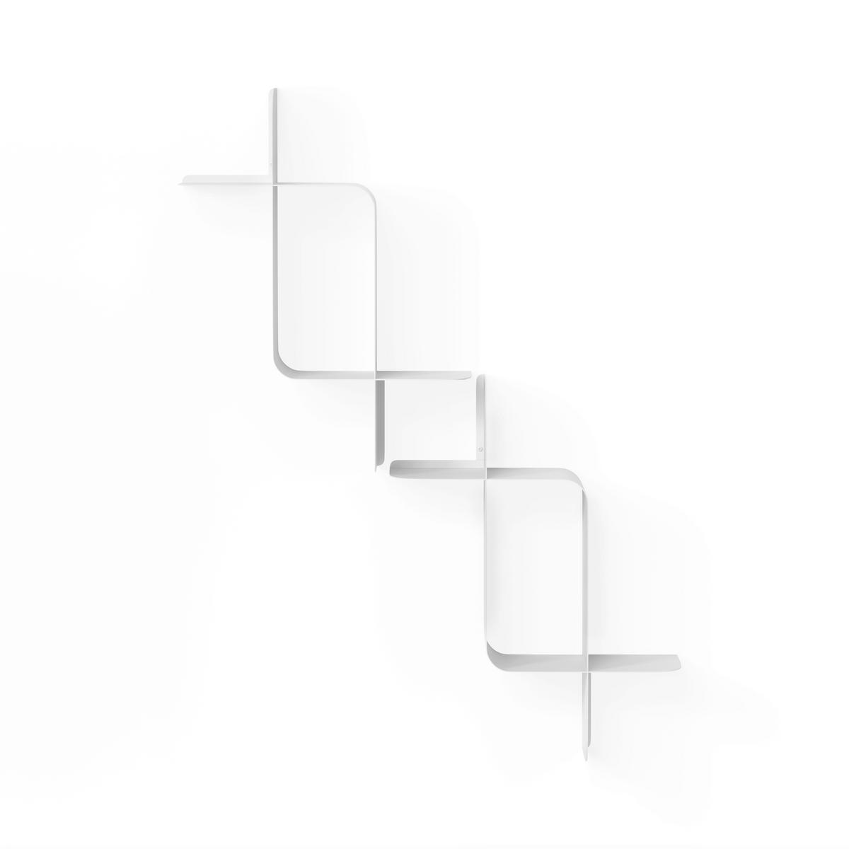 Nástenná polica, biela - Basics (61/47/15cm) - Umbra