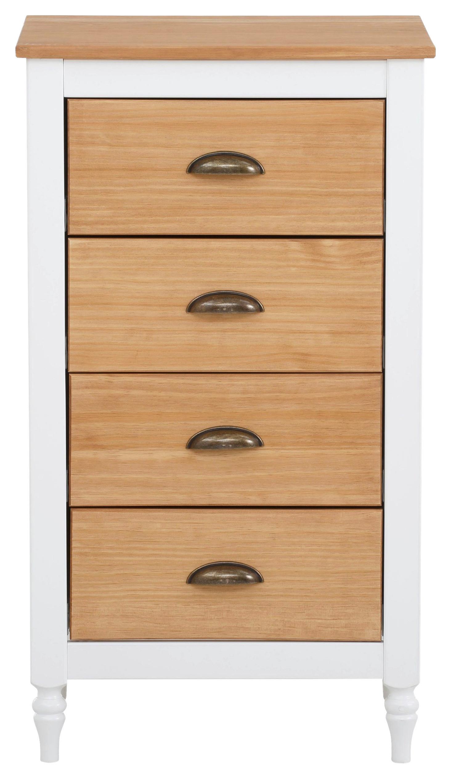 Kommode Rio Weiß 45 Cm - Weiß, Design, Holzwerkstoff (45/80/35cm) - MID.YOU