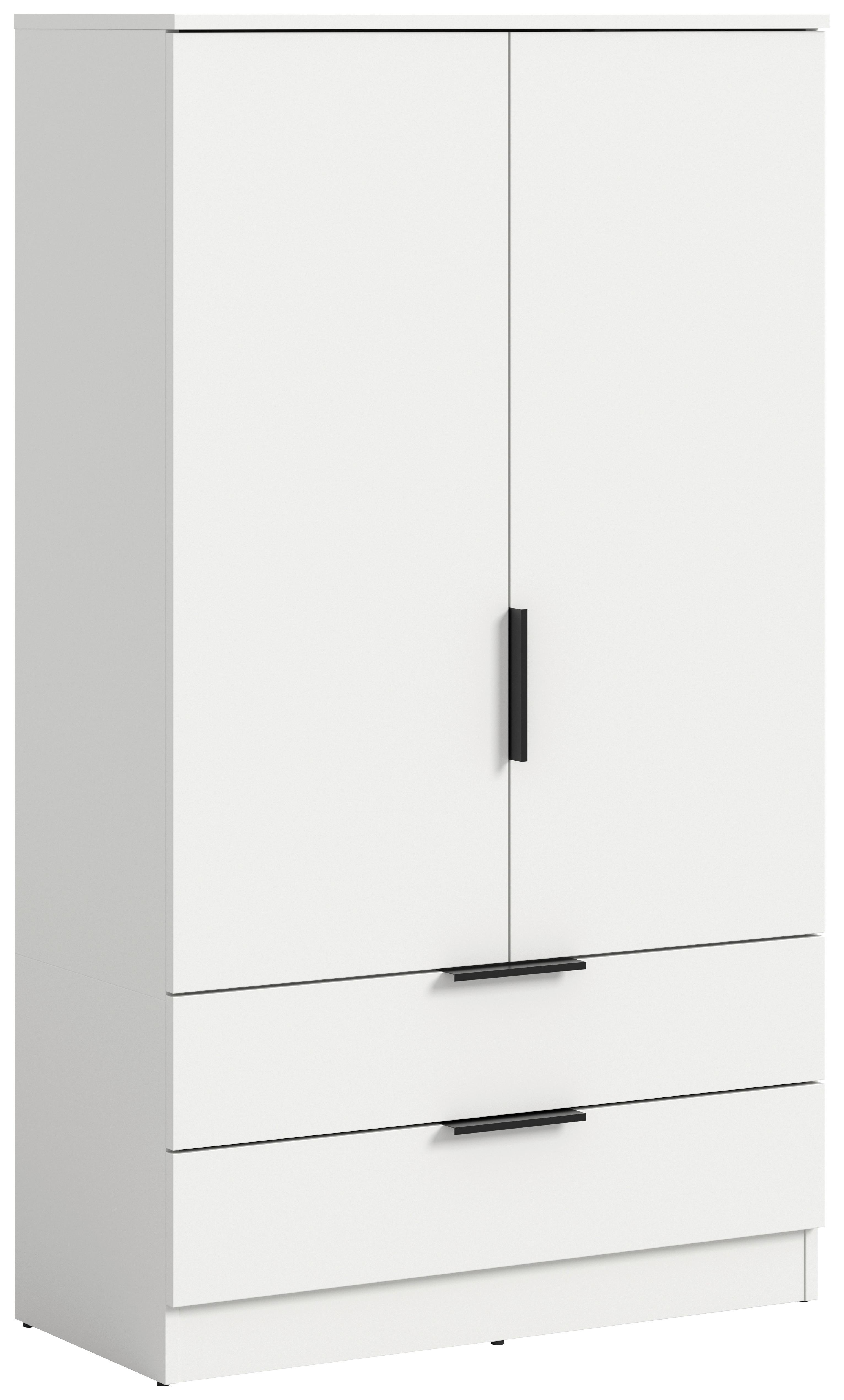 DREHTÜRENSCHRANK Kopenhagen Weiß B: 80cm - Weiß, MODERN, Holzwerkstoff (80/140/37cm) - Livetastic