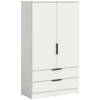 DREHTÜRENSCHRANK Kopenhagen Weiß B: 80cm - Weiß, MODERN, Holzwerkstoff (80/140/37cm) - Livetastic
