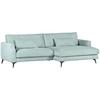 Ecksofa Macau, Mintgrün S: 270x140 cm - Schwarz/Mintgrün, LIFESTYLE, Textil (270/140cm) - Livetastic