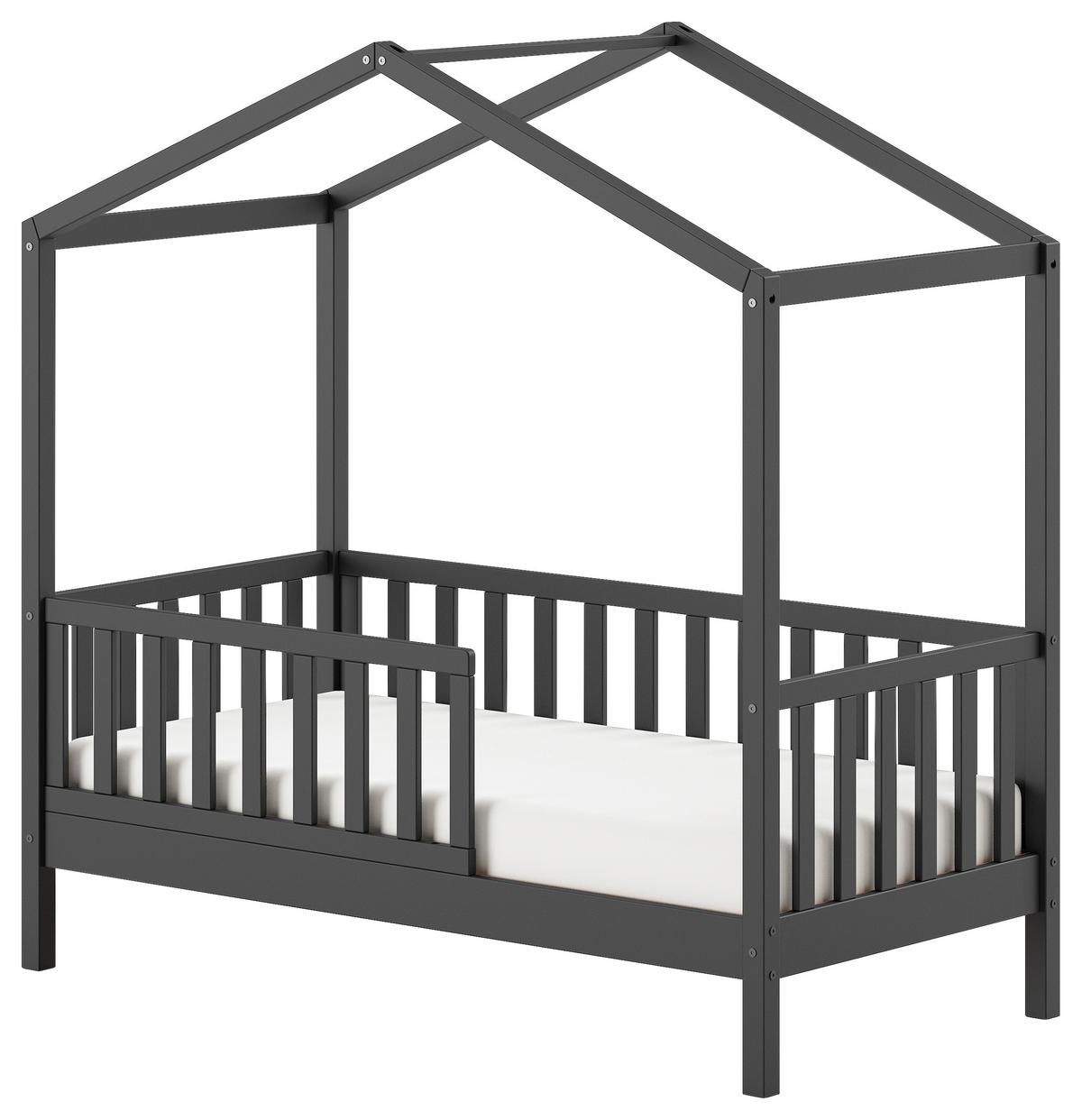 Hausbett Junior - Anthrazit, MODERN, Holz (70/140cm) - Vipack