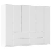 Drehtürenschrank Mainz Weiß B: 271 cm - Weiß, Basics, Holzwerkstoff (271/210cm) - Rauch Möbel