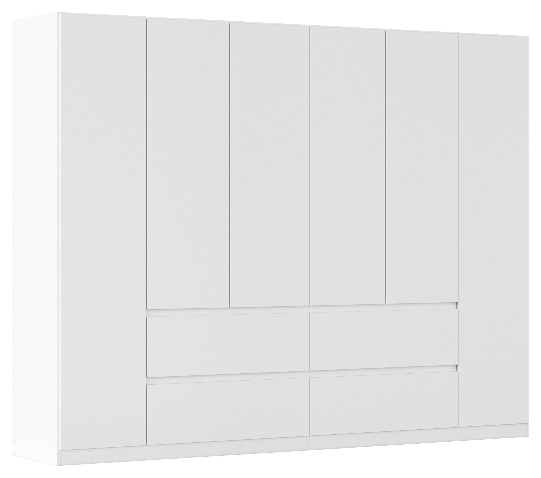 Drehtürenschrank Mit Schubladen 271cm Mainz Weiß