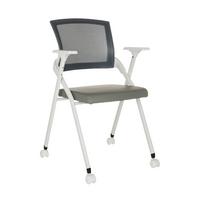 Besucherstuhl Priority Ii W - Weiß/Grau, Basics, Kunststoff/Textil (61/98/58cm) - MID.YOU