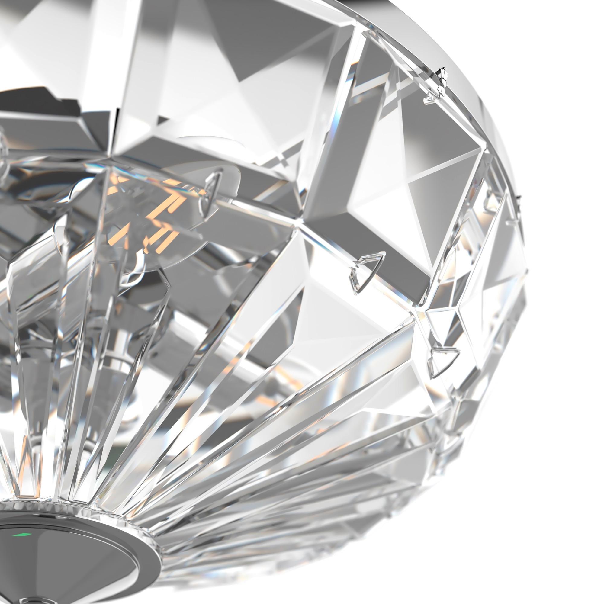 Deckenleuchte Facet - Chromfarben, Trend, Glas/Metall (39.6/19,2/39.6cm) - MAYTONI