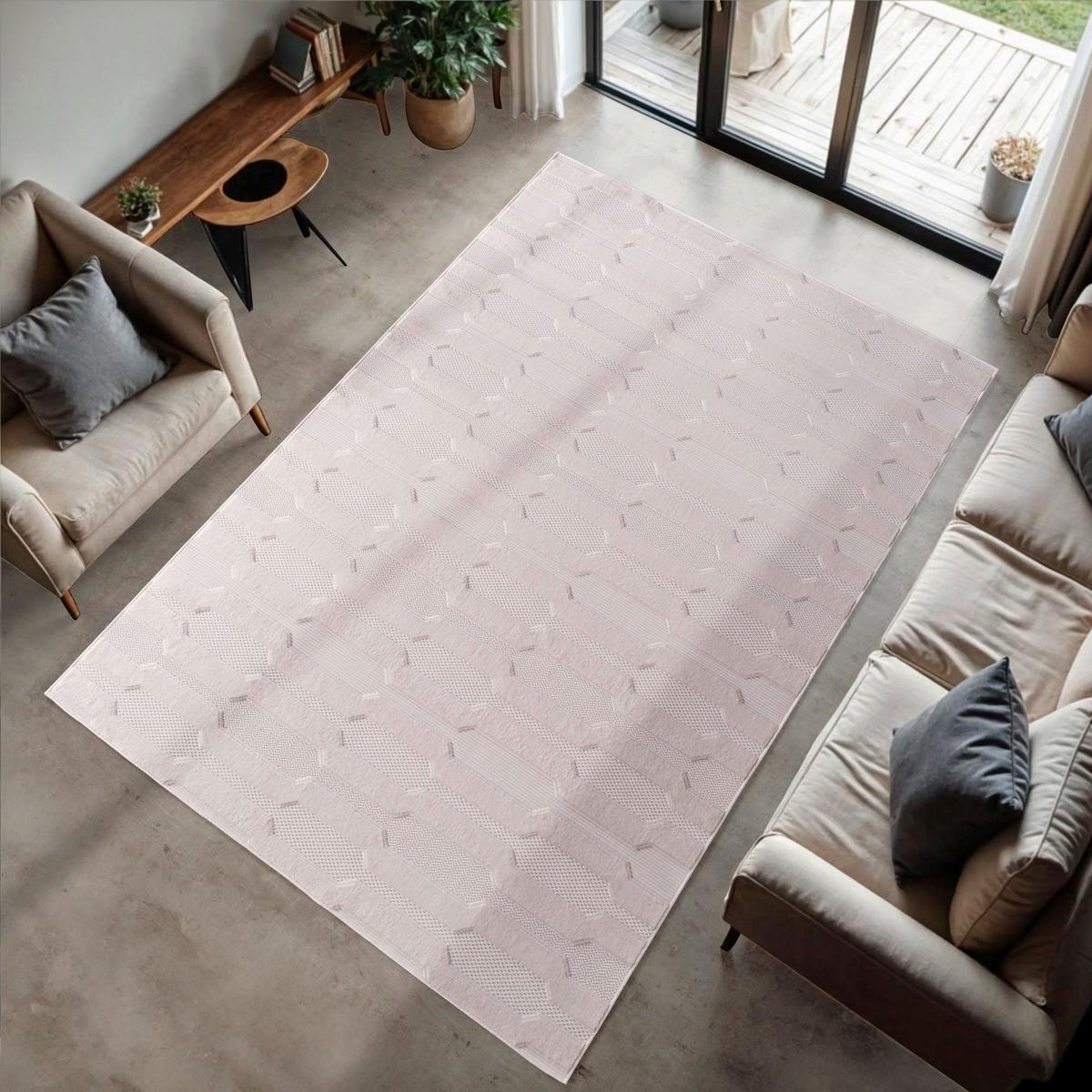Flachwebteppich, Creme Doha - Creme, Basics, Textil (80/150cm)