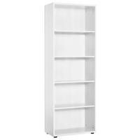 Aktenregal Serie Weiß B: 65,1 Cm - Schwarz/Weiß, Basics, Holzwerkstoff (65,1/182,4/34,5cm) - MID.YOU