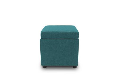 Sitzbox Looks Iii - Petrol/Schwarz, Design, Textil (45/47/45cm) - LOOKS by W.Joop