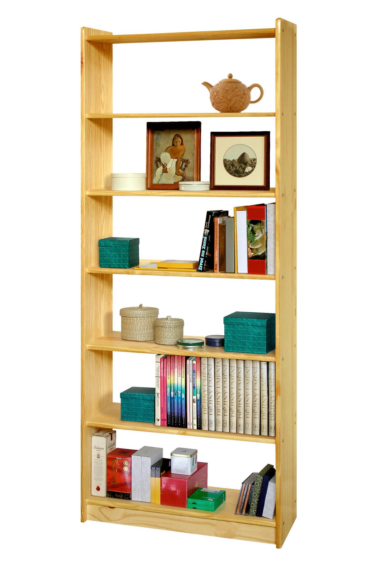 Standregal Naturfarben B: 80cm - Naturfarben, Natur, Holz (80/200/30cm) - Livetastic