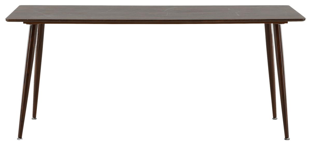 Esstisch Polar - Braun, Design, Holzwerkstoff/Metall (180/90/75cm) - Livetastic