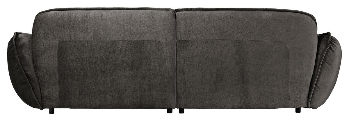 Bigsofa Fluffy, Anthrazit B: 285 Cm - Anthrazit/Schwarz, MODERN, Textil (285/87/184cm) - Trendmanufaktur