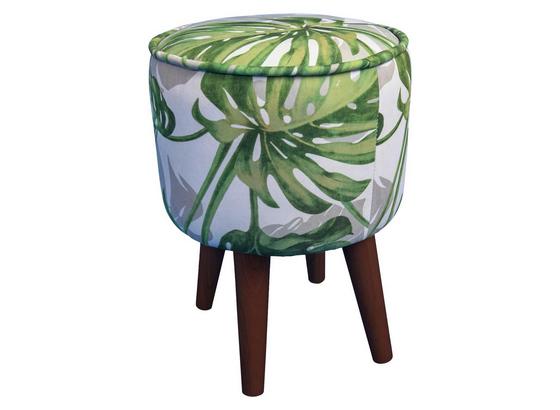 Hocker Wood 30 cm - Dunkelbraun/Weiß, KONVENTIONELL, Textil (30/42cm) Hocker Wood 30 cm - Dunkelbraun/Weiß, KONVENTIONELL, Textil (30/42cm)