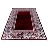 Webteppich Rot/Weiß Naturfaser Parma 120x170 cm - Rot, KONVENTIONELL, Textil (120/170cm)