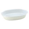 Auflaufform Keramik Classic L/B/H: ca. 33,5/19/5 cm - Hellgelb/Weiß, KONVENTIONELL, Keramik (33,5/19/5cm) - Creatable