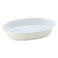 Auflaufform Keramik Classic L/B/H: ca. 33,5/19/5 cm - Hellgelb/Weiß, KONVENTIONELL, Keramik (33,5/19/5cm) - Creatable