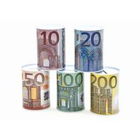 Spardose 23100 Euro - Blau/Gelb, Basics, Metall (8,5/11,5cm)