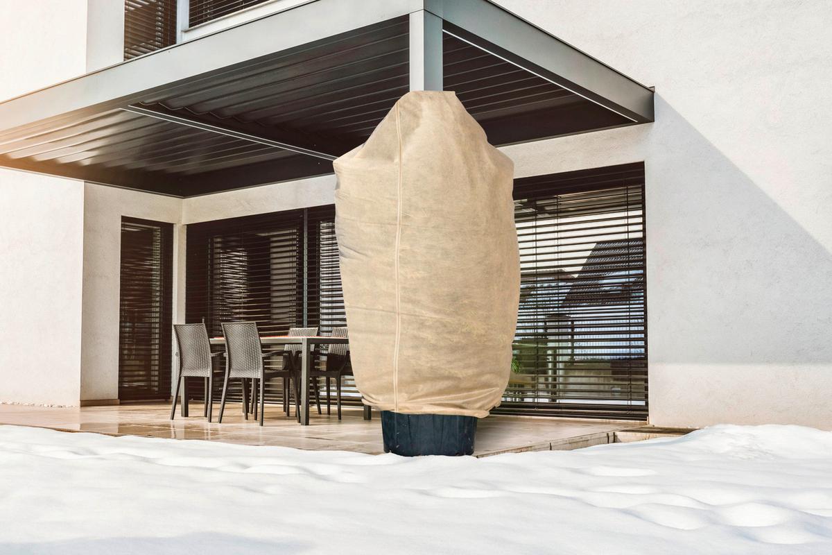 Vlieshaube Xxl, 200x240 Cm, Witterungsbeständig - Beige, Basics, Kunststoff (200/240cm) - Windhager