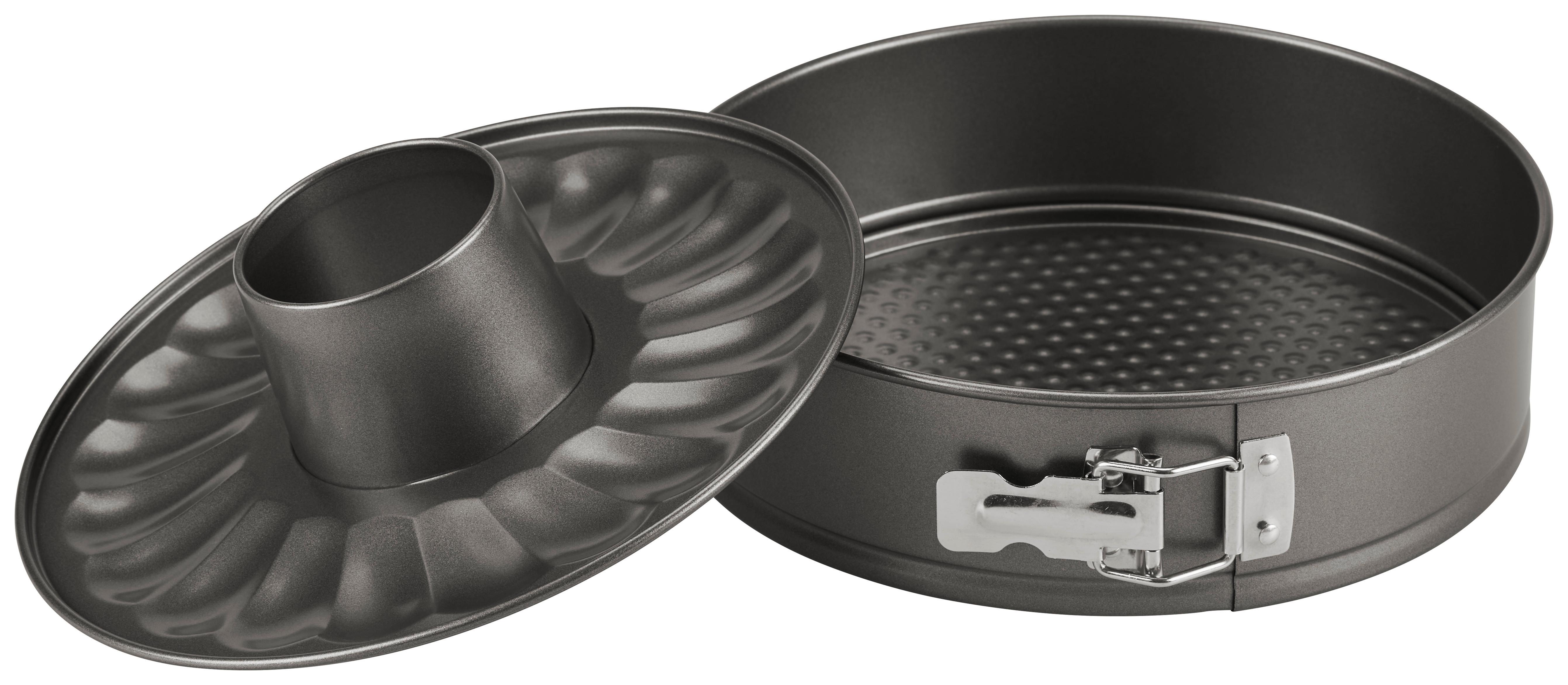 Kapcsos Tortaforma Hugo - sötétszürke, Basics, fém (24/6,8cm) - James Wood