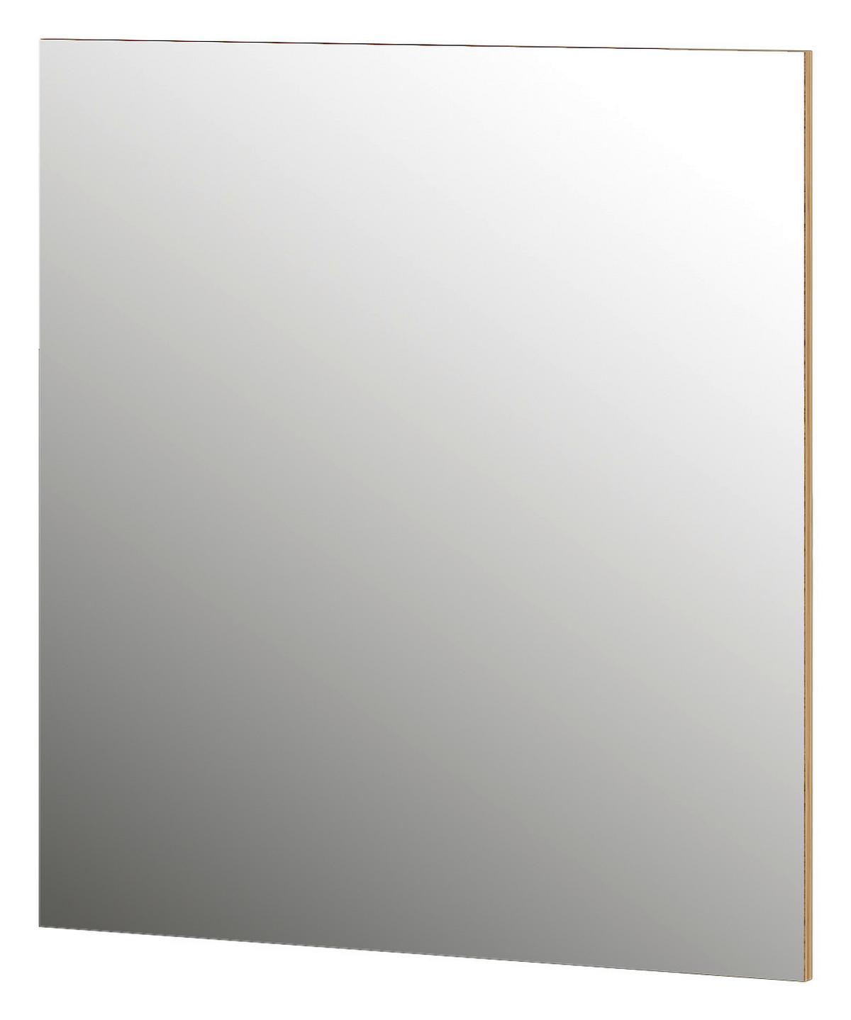 Wandspiegel Gw-Fremont Quadrat 74x80 cm Eichefarbener Rahmen - Eichefarben, KONVENTIONELL, Glas/Holzwerkstoff (74/80/3cm) - Germania