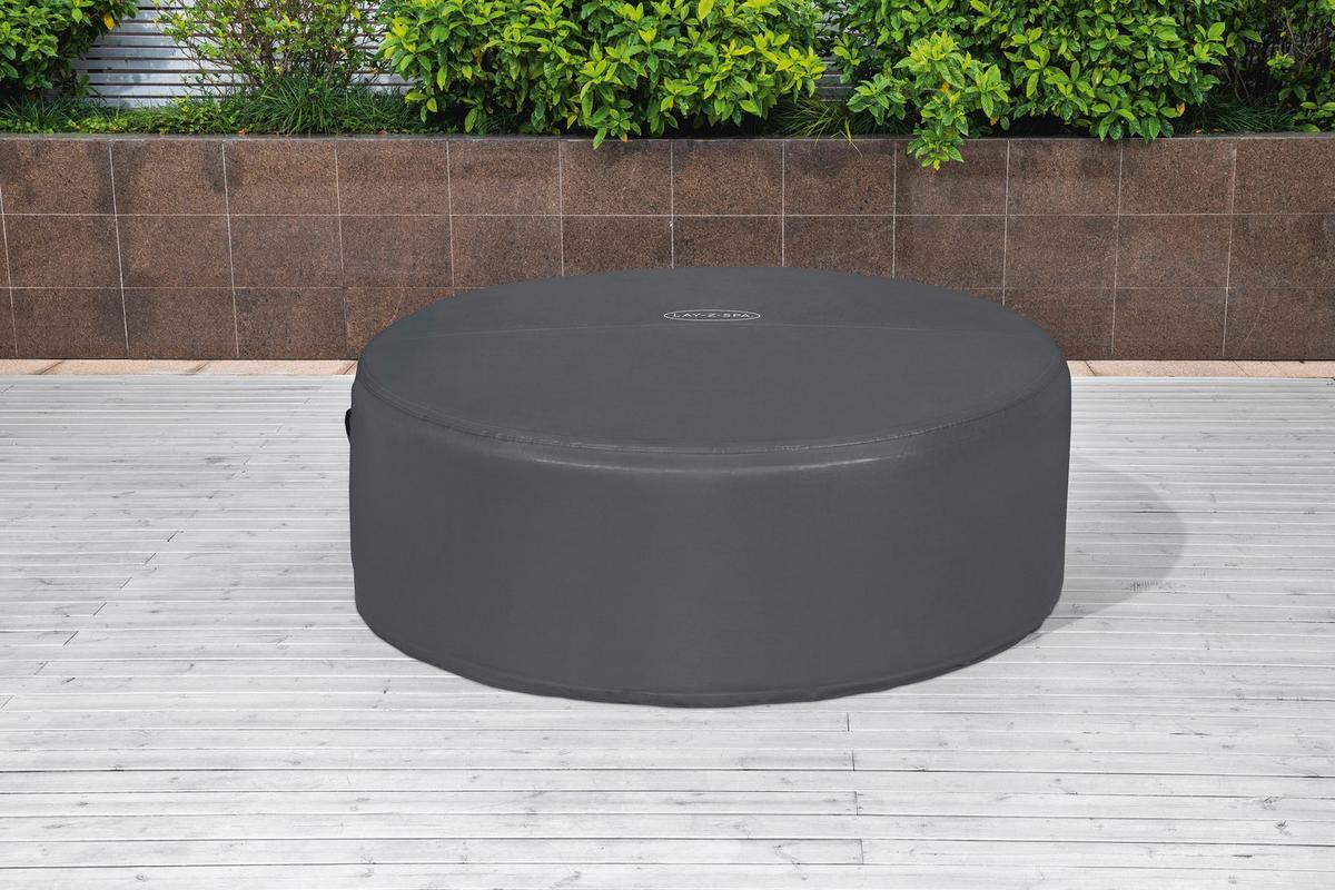 Whirlpoolabdeckung Nadine - Dunkelgrau, KONVENTIONELL, Kunststoff (180/66cm) - Bestway