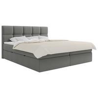 Boxbett Lorie Ii - Schwarz/Grau, MODERN, Holz/Holzwerkstoff (200/200cm) - MID.YOU