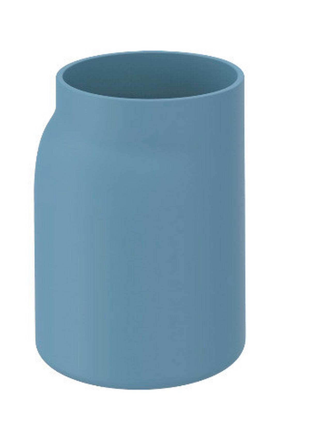 POHÁR NA ZUBNÉ KEFKY Hug, 8/11/7,1cm, petrolejová - modrá, Modern, plast (8/11/7,1cm) - Premium Living