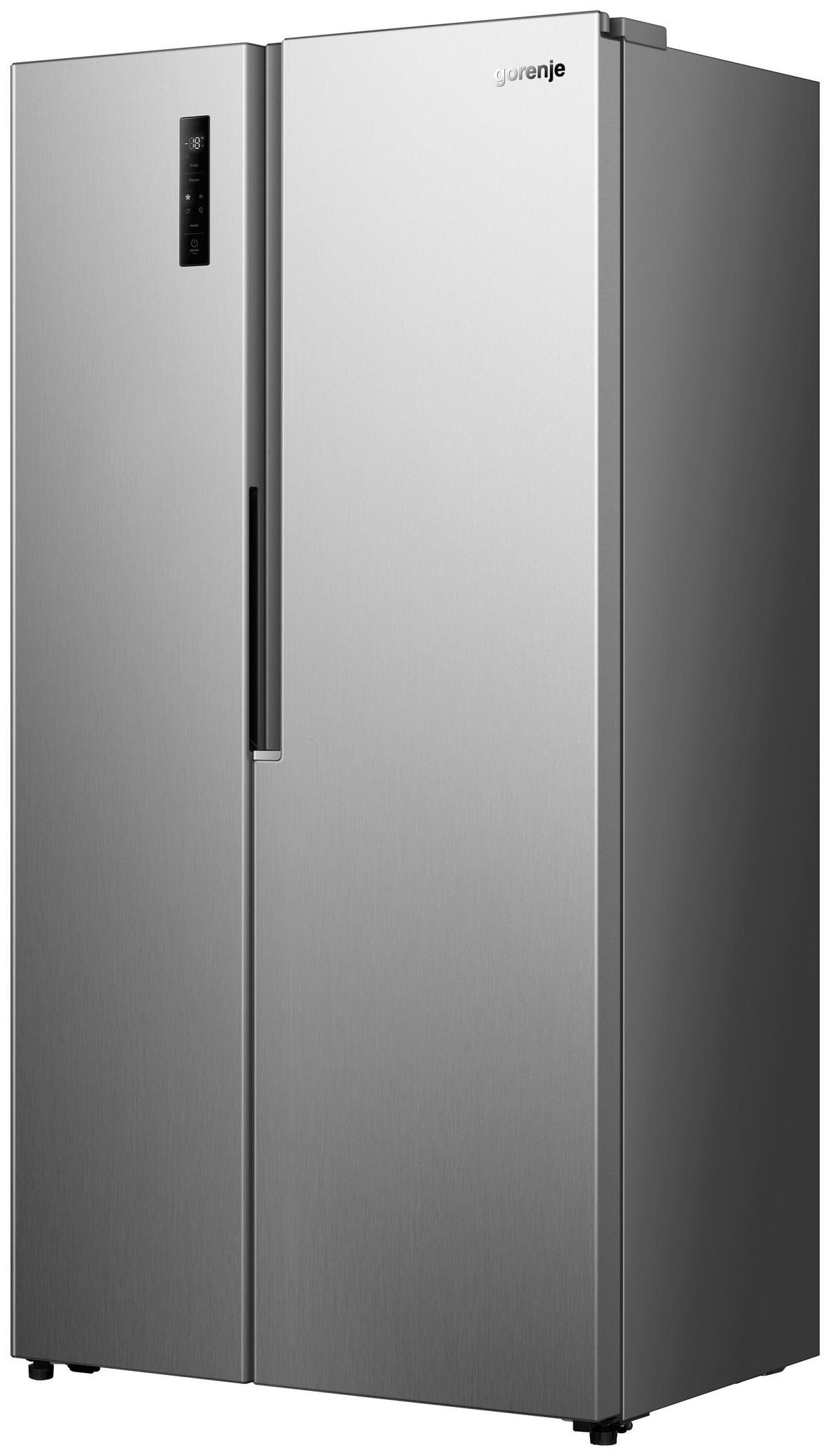 Side-By-Side NRS917E41X EEFK:E GesamTVolumen ca.544 L - Edelstahlfarben, Basics, Glas/Kunststoff (91,1/178,6/61,5cm) - Gorenje
