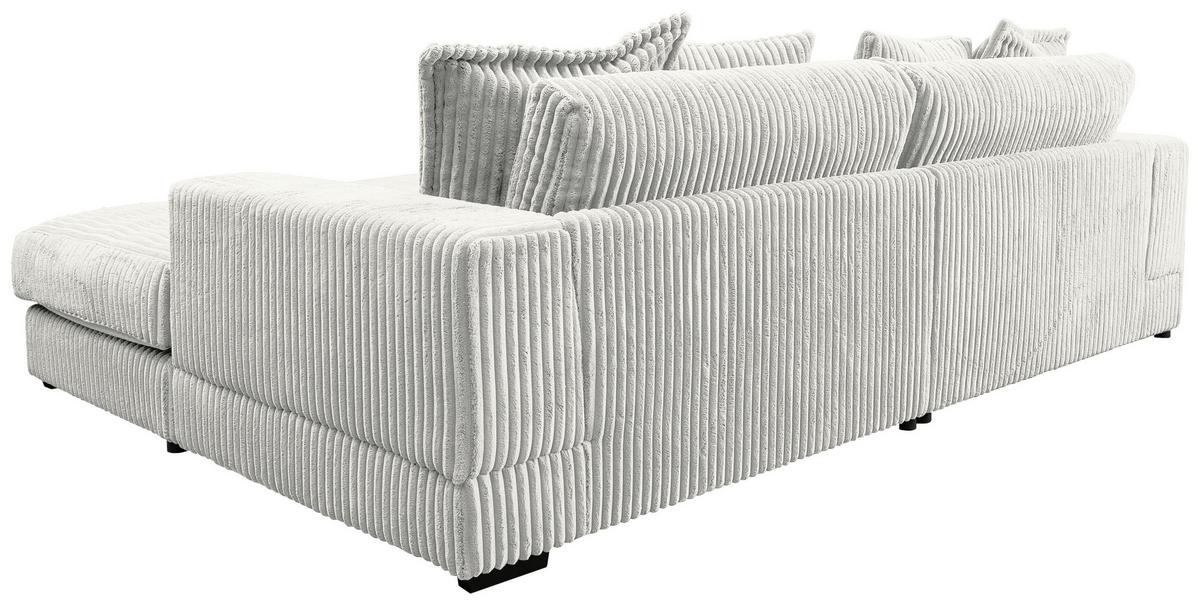 Ecksofa Funny - Schwarz/Weiß, Design, Textil (285/195cm) - MID.YOU