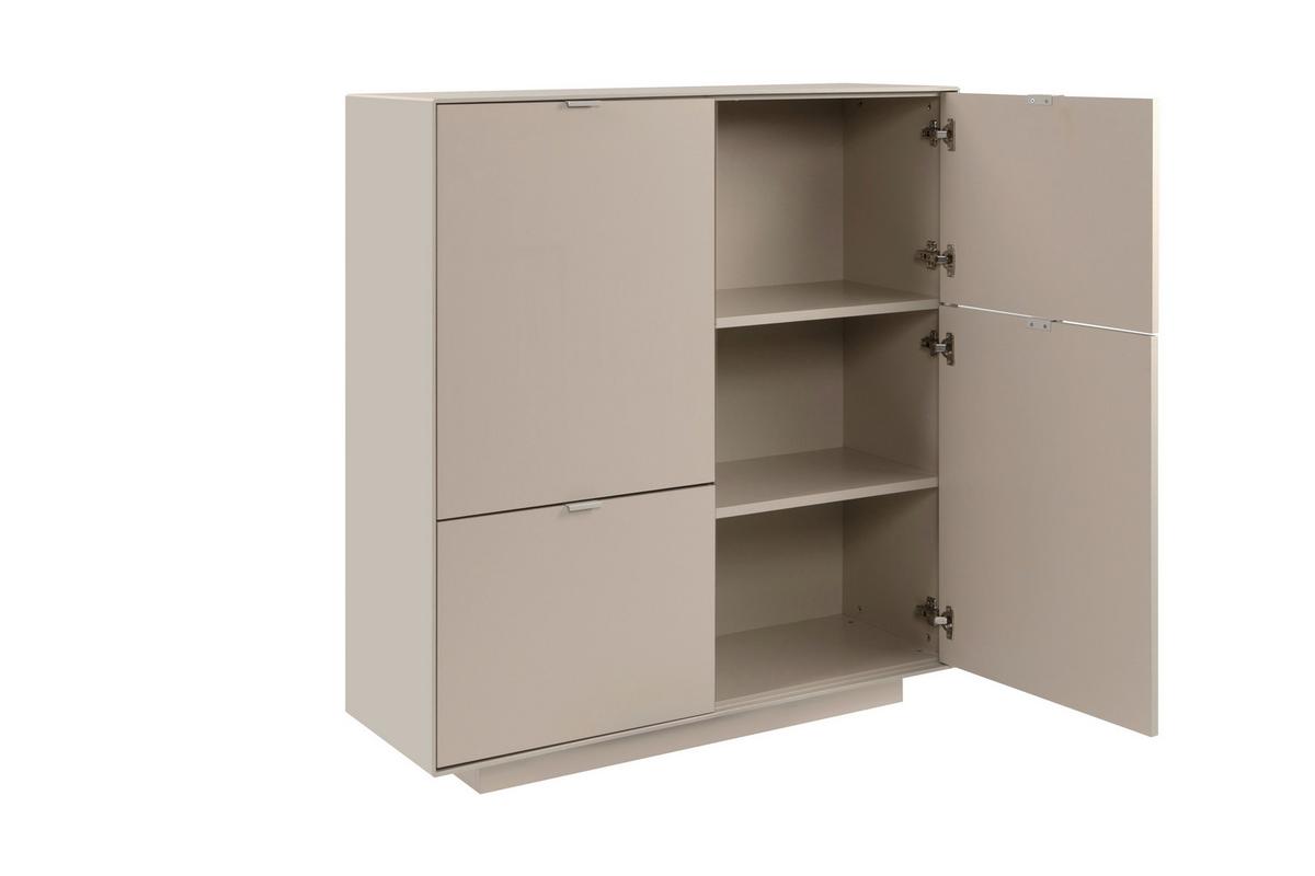 Kommode Sivas Sandfarben B: 107cm - Sandfarben, Design, Holzwerkstoff (107/115/37,5cm) - MID.YOU