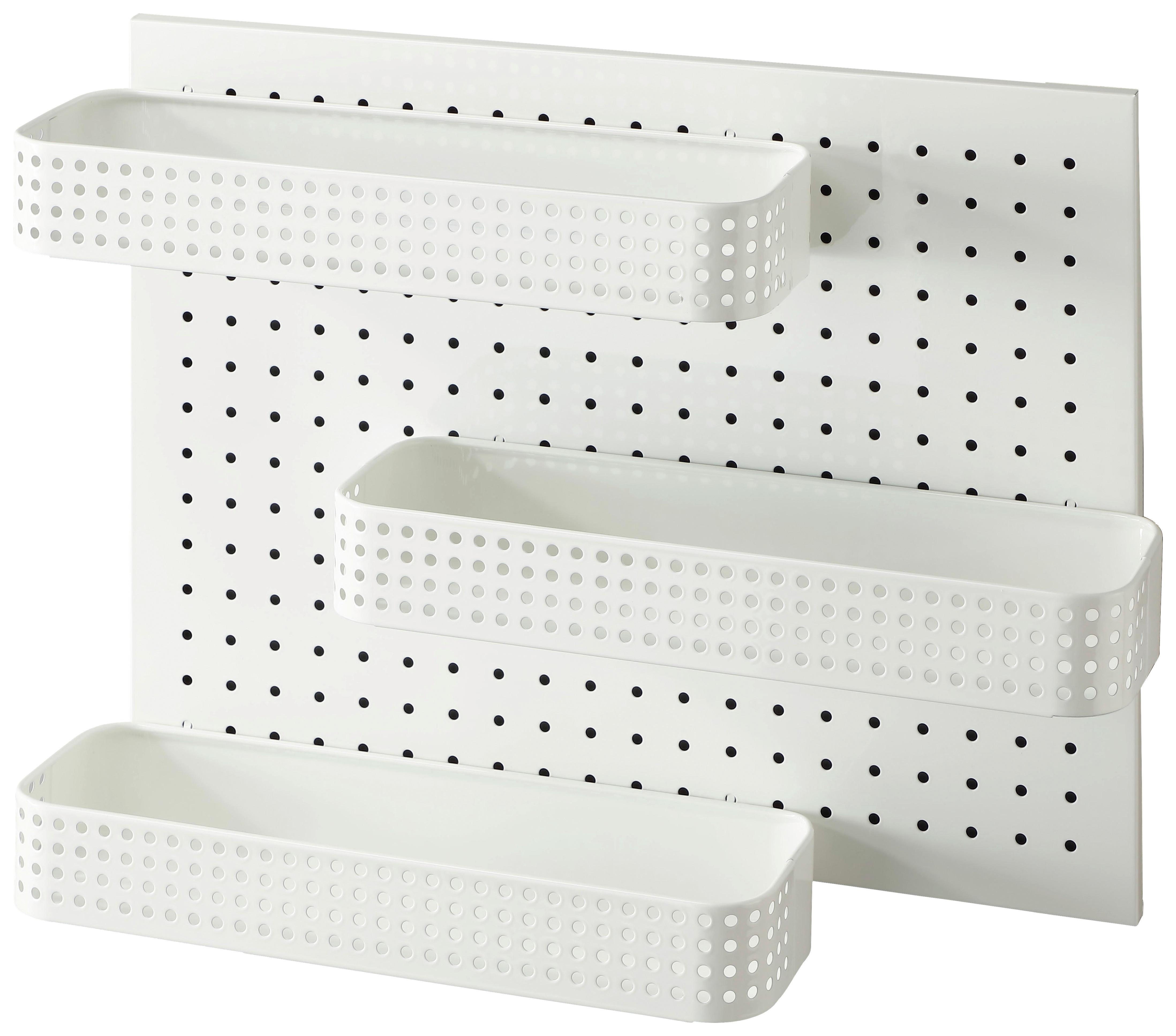 Falipolc Otto - fehér, Trend, fém (45/55/15cm)