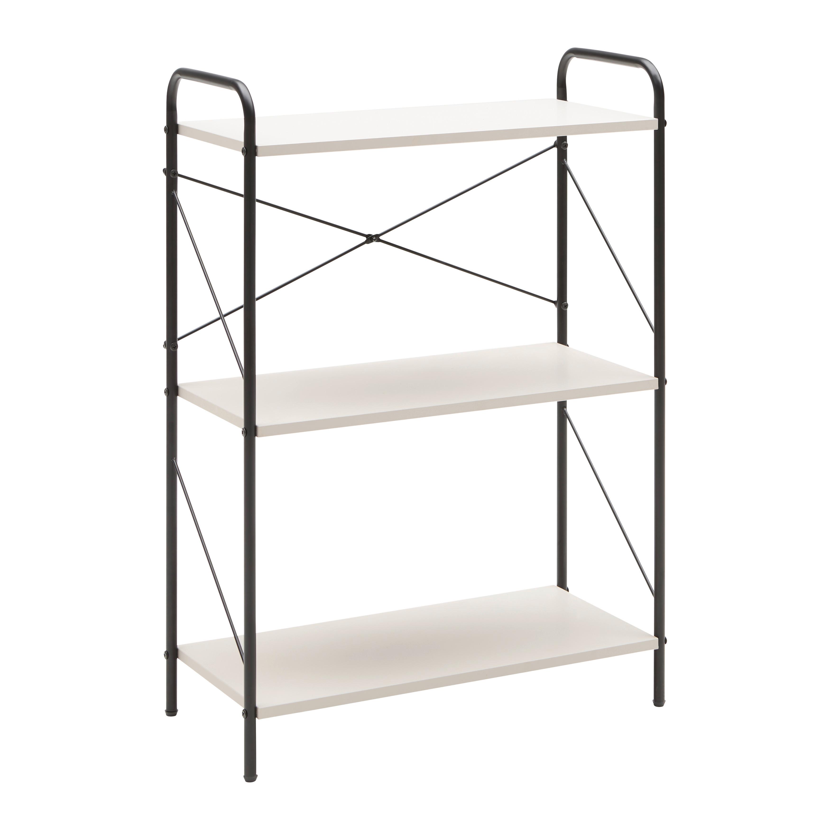 REGÁL TOM -EXKLUSIV- - čierna/kašmírová, Modern, kov/kompozitné drevo (63.2/89/30cm) - Mömax
